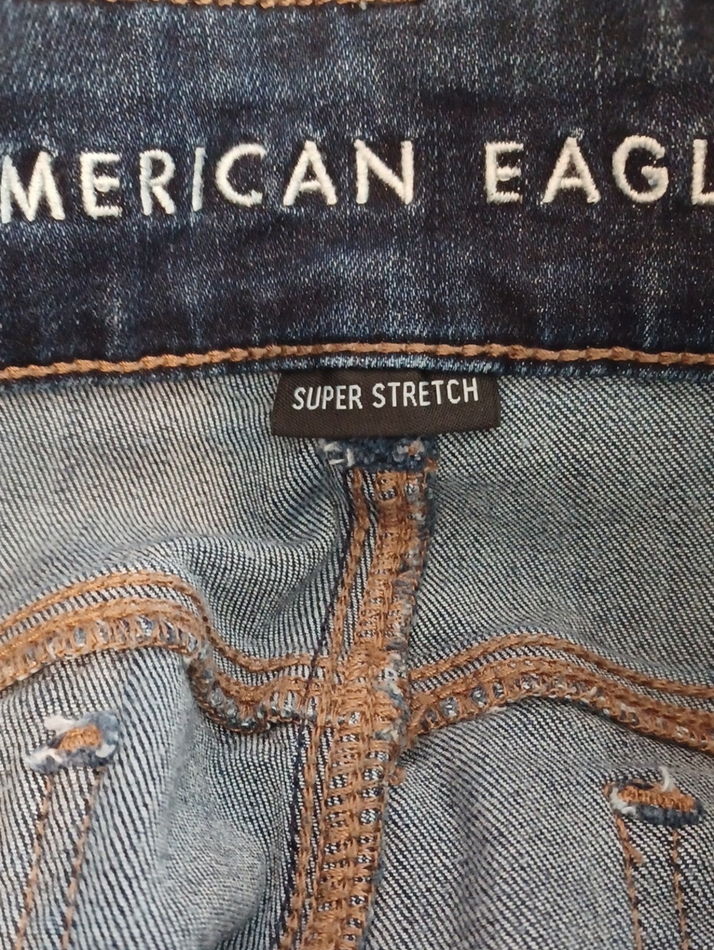American Eagle Hi-rise Artist Flare Sz.8L.  Super Stretch. L.33". R.10".W.29". - Picture 3 of 9